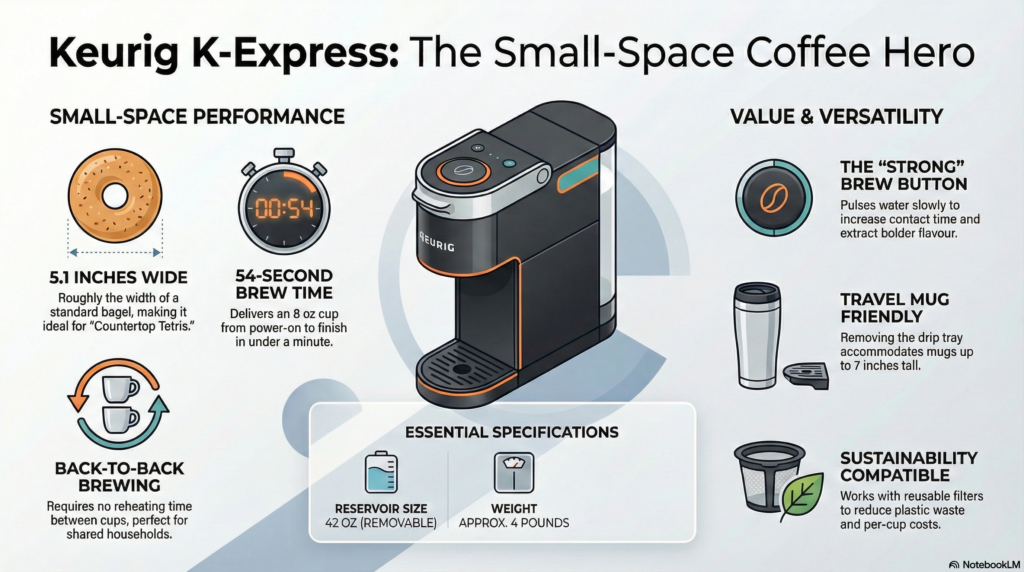 The Ultimate 2026 Keurig K-Express Single Serve Coffee Maker Review: Is This Compact Brewer the King of NYC Micro-Kitchens?