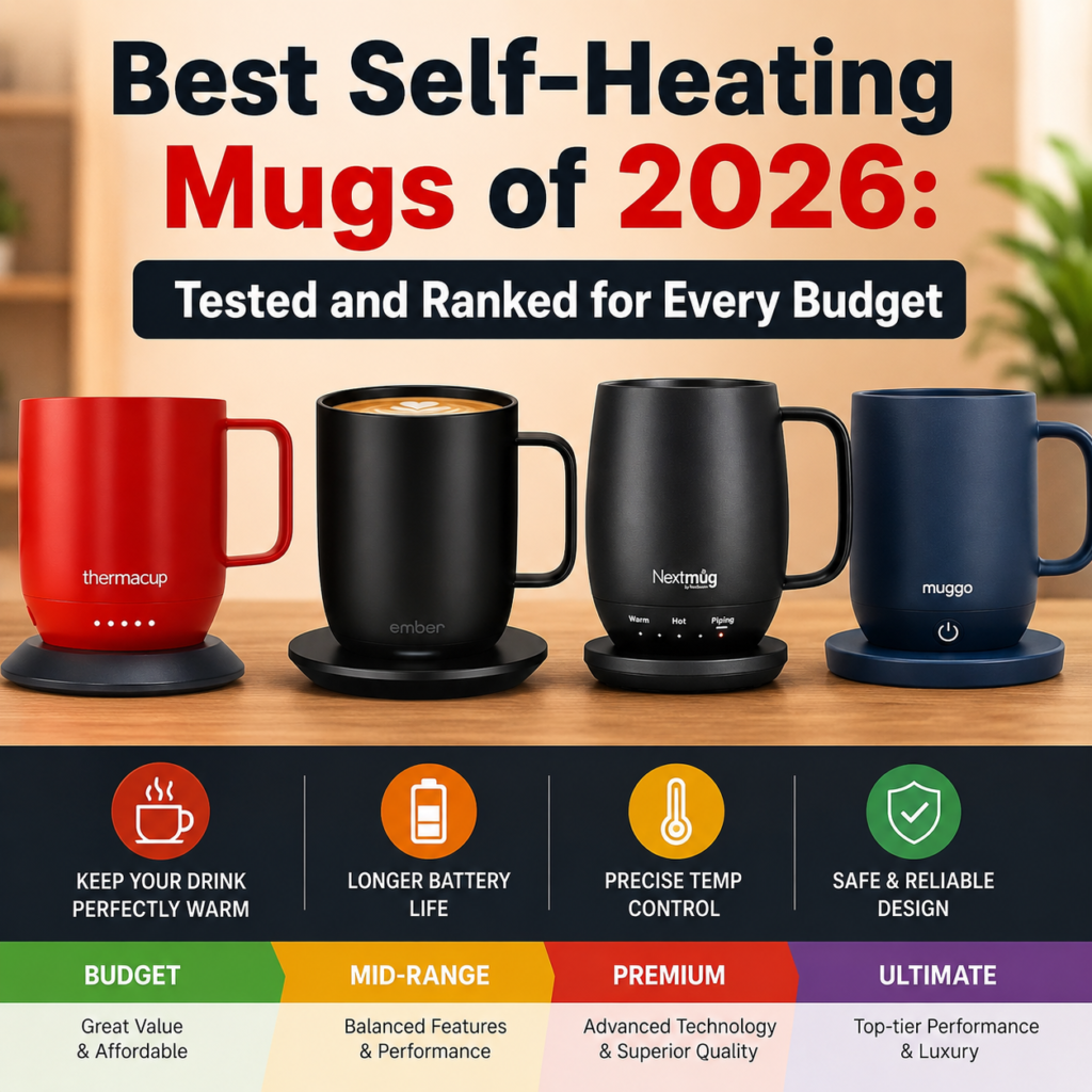 Best Self-Heating Mugs of 2026 Tested and Ranked for Every Budget
