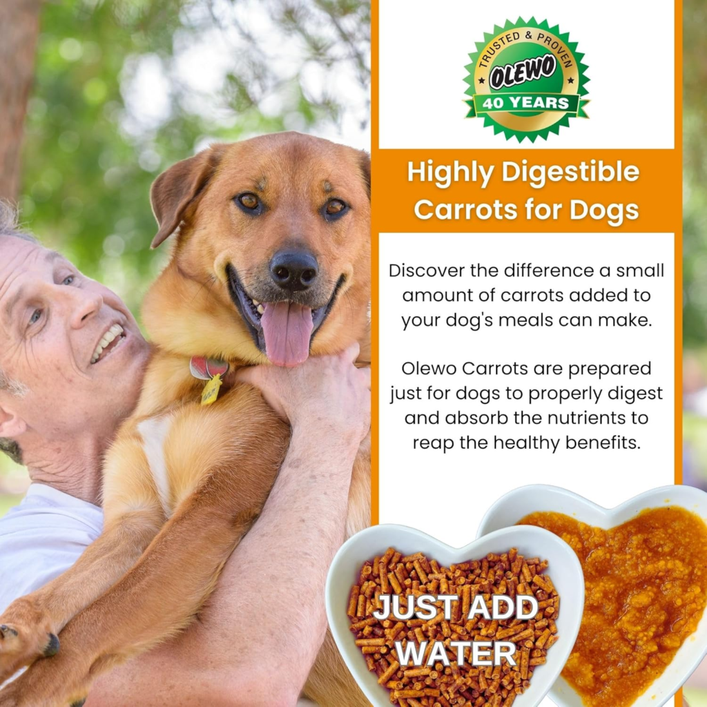 Amazon Olewo Original Carrots for Dogs – Fiber for Perfect Poop, Dehydrated Dog Food Toppers for Picky Eaters, Natural Skin & Coat Support, Multivitamin, Probiotics for Digestive & Gut Health, 1 lb - Reviews and Buying Guide