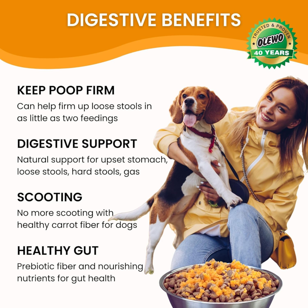 Amazon Olewo Original Carrots for Dogs – Fiber for Perfect Poop, Dehydrated Dog Food Toppers for Picky Eaters, Natural Skin & Coat Support, Multivitamin, Probiotics for Digestive & Gut Health, 1 lb - Reviews and Buying Guide