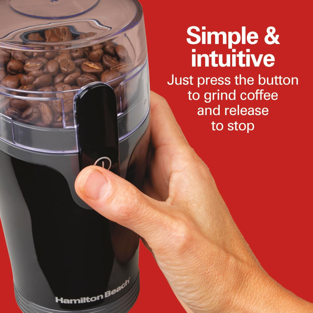 Hamilton Beach Fresh Grind Electric Coffee Grinder for Beans, Spices and More, Stainless Steel Blades, Removable Chamber, Makes up to 12 Cups, Black - Review and Buying Guide